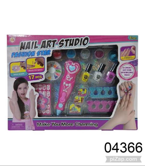 Imagen de SET UÑAS CON APLICADOR DE GLITTER 6.26